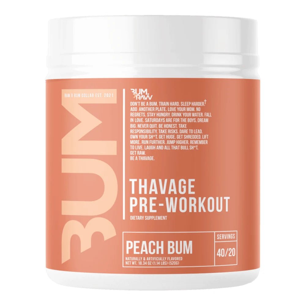 RAW CBUM Thavage Pre - Workout 40srv 520g 850049150507 - The Supplement Warehouse Pte Ltd