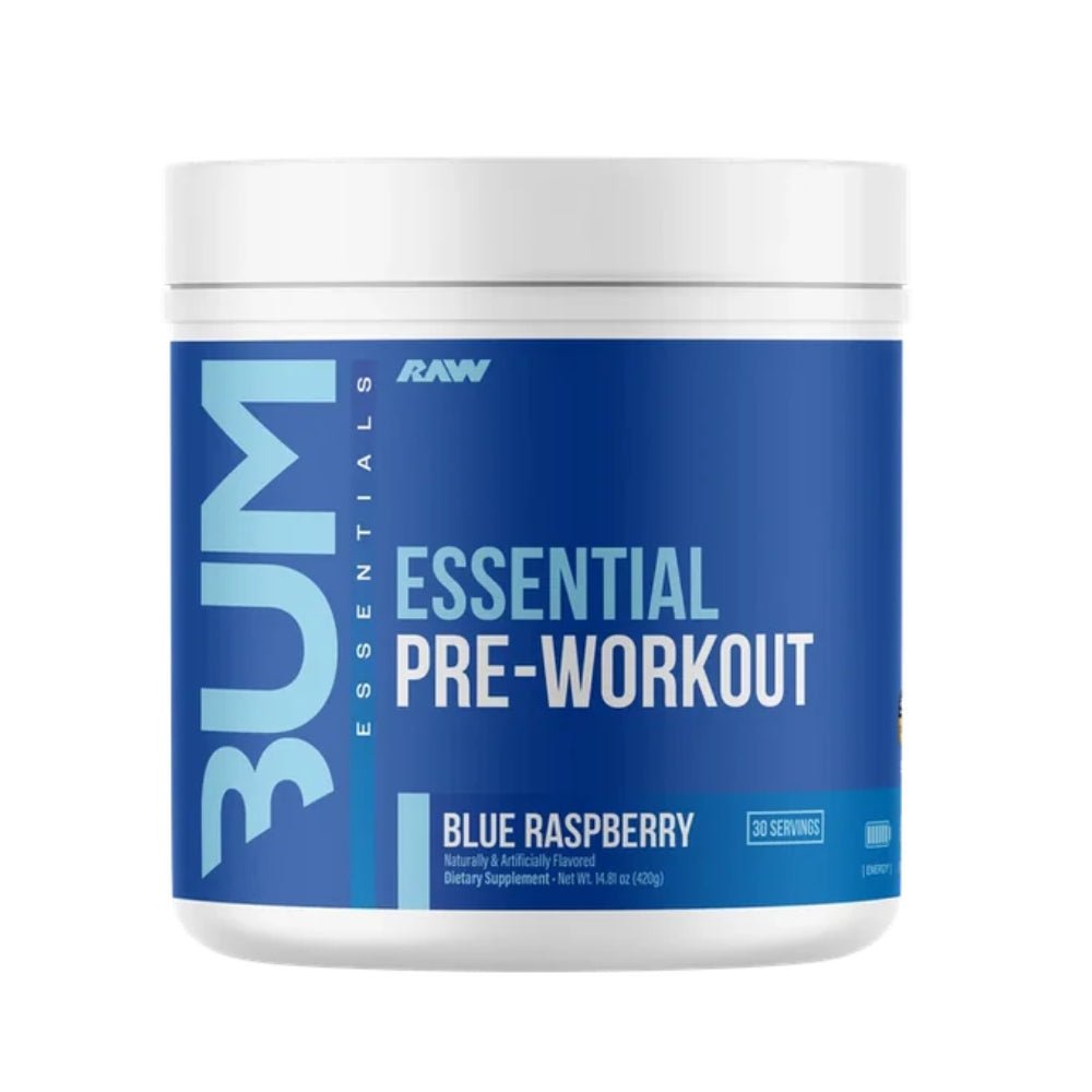 RAW Essential Pre - Workout 30 srv (per srv: 200mg caffeine 3.2g Beta Alanine, 4g Citrulline) 850049150248 - The Supplement Warehouse Pte Ltd