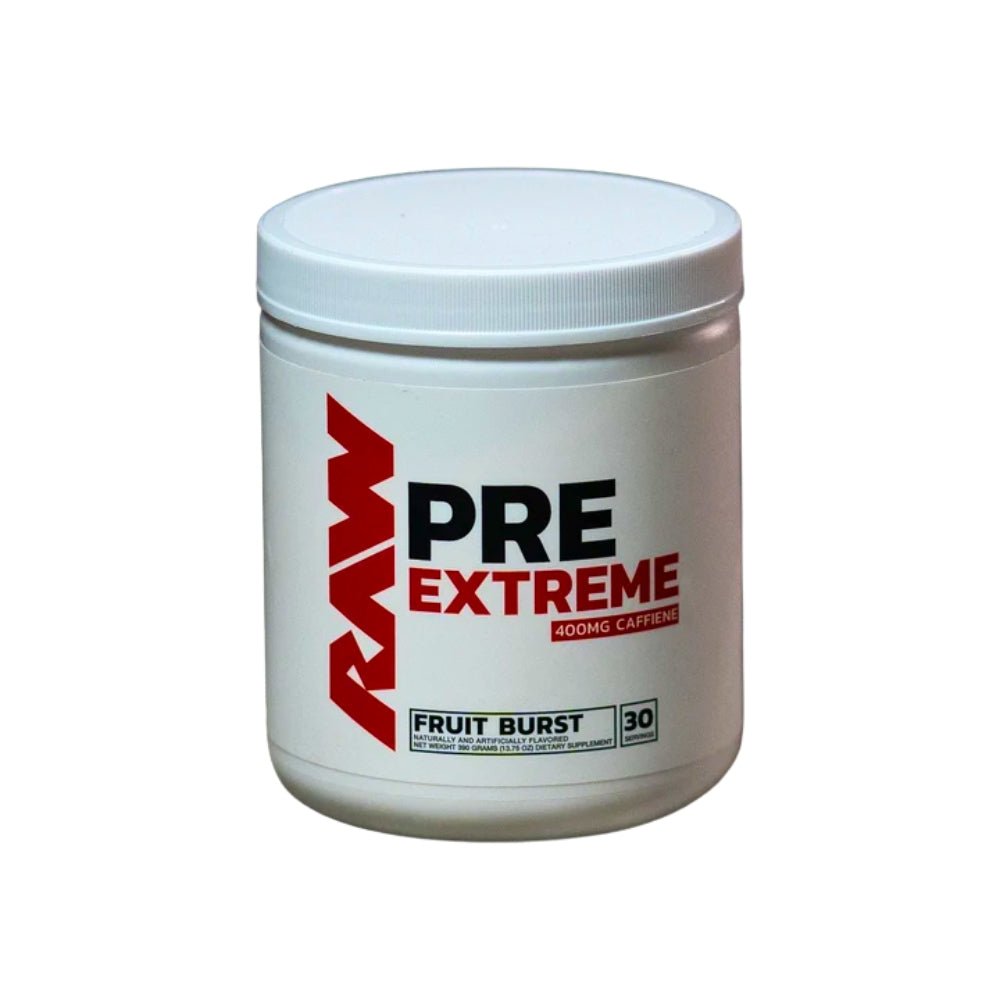 RAW Pre Extreme 30 srv (per srv: 400mg caffeine 3.5g Beta Alanine, 2.5g Citrulline) 850049150569 - The Supplement Warehouse Pte Ltd