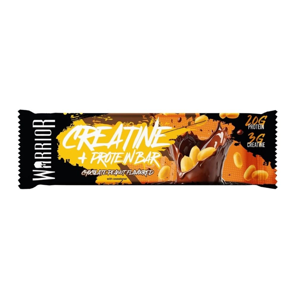 Warrior Creatine Protein Bar (Strength, Muscle, Recovery) 75g 5060756347205 - The Supplement Warehouse Pte Ltd