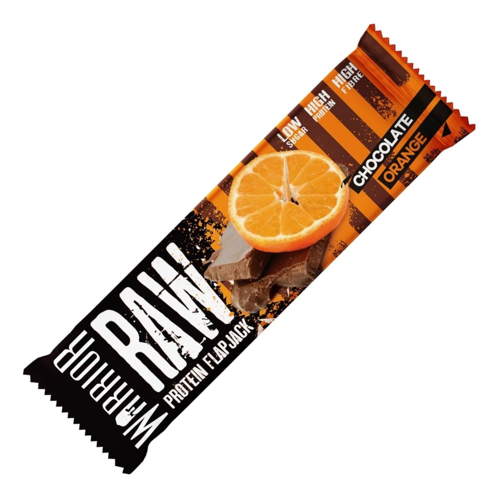 Warrior Raw Protein Flapjack 75g Single Bar (20g protein, 30g carb, 8g fiber, 4g sugar) HALAL 5060756344143 - The Supplement Warehouse Pte Ltd
