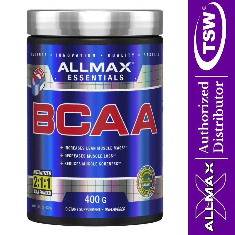 AllMax BCAA 2:1:1 Powder 400g 80 servings 665553202563- The Supplement Warehouse Pte Ltd