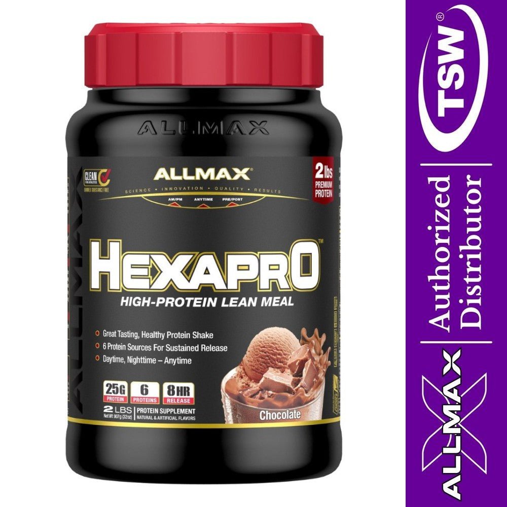 AllMax HexaPro Sustained Release Protein 2 lbs 665553228457- The Supplement Warehouse Pte Ltd