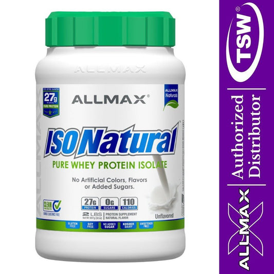 AllMax IsoNatural Whey Protein Isolate 2 lbs 665553121925- The Supplement Warehouse Pte Ltd