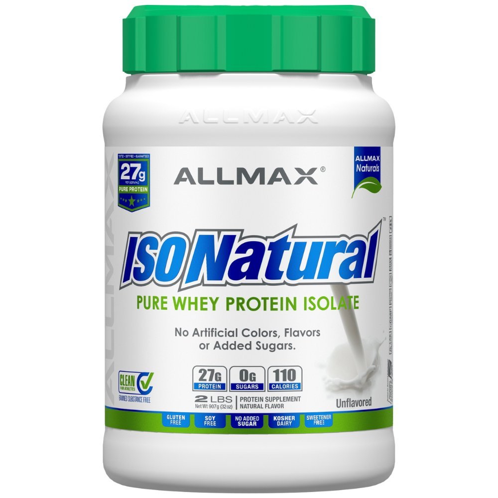 AllMax IsoNatural Whey Protein Isolate 2 lbs 665553121925- The Supplement Warehouse Pte Ltd