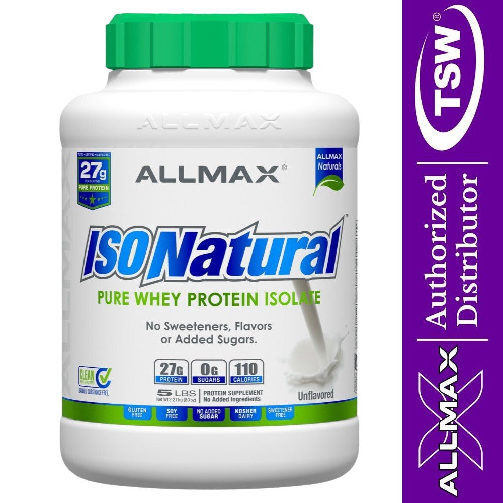 AllMax IsoNatural Whey Protein Isolate 5 lbs 665553121956- The Supplement Warehouse Pte Ltd