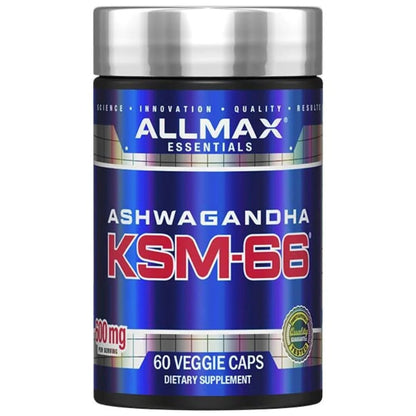 AllMax KSM-66 60 veg caps 665553229645- The Supplement Warehouse Pte Ltd