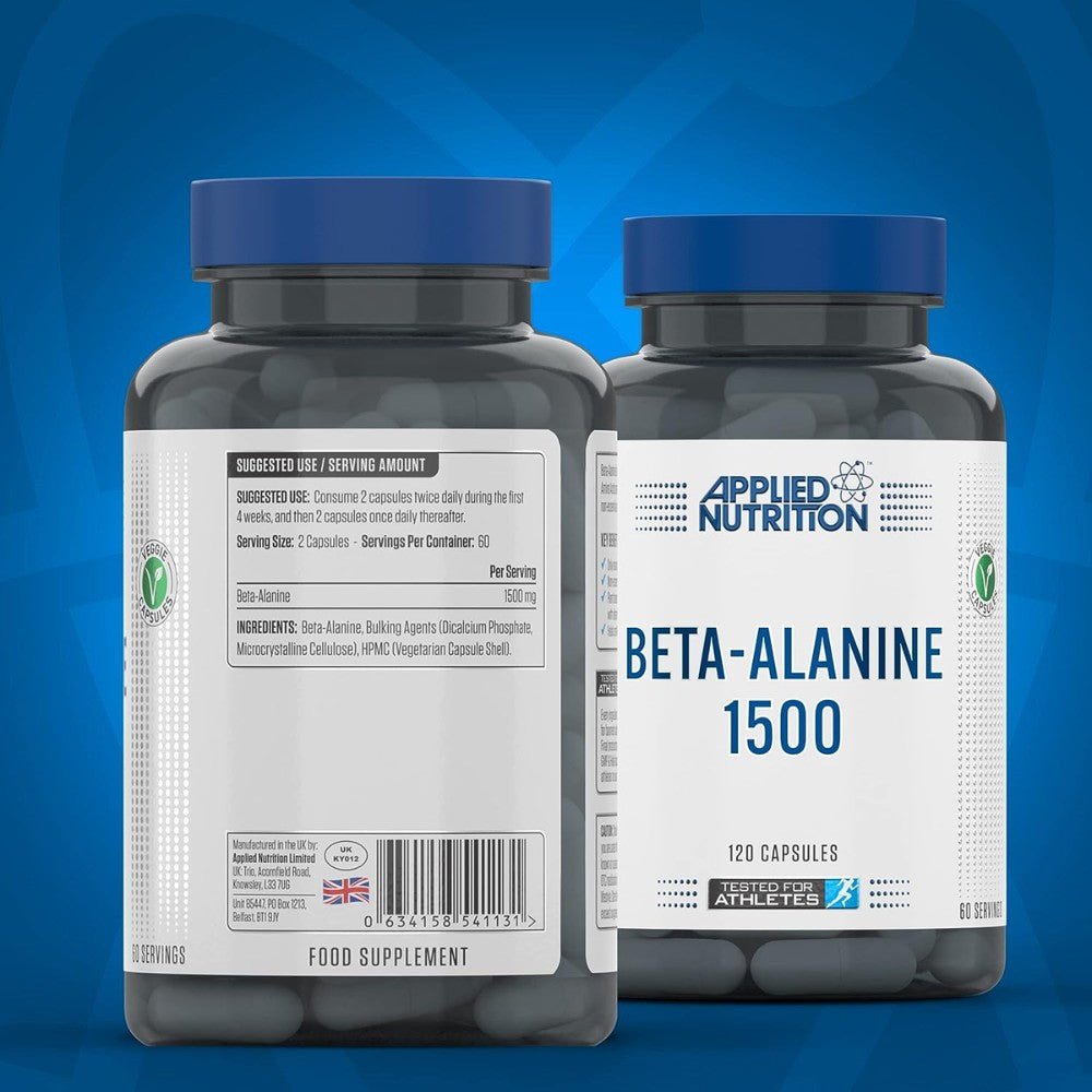 Applied Beta-Alanine 1500mg (HALAL) 120 Veg Cap 634158541131- The Supplement Warehouse Pte Ltd