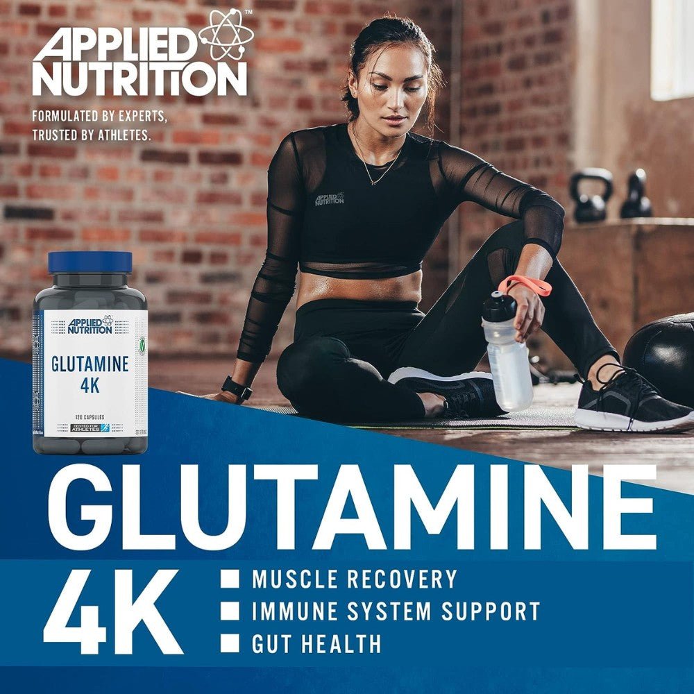 Applied Glutamine 4K (HALAL) 120 veg caps 634158635809- The Supplement Warehouse Pte Ltd