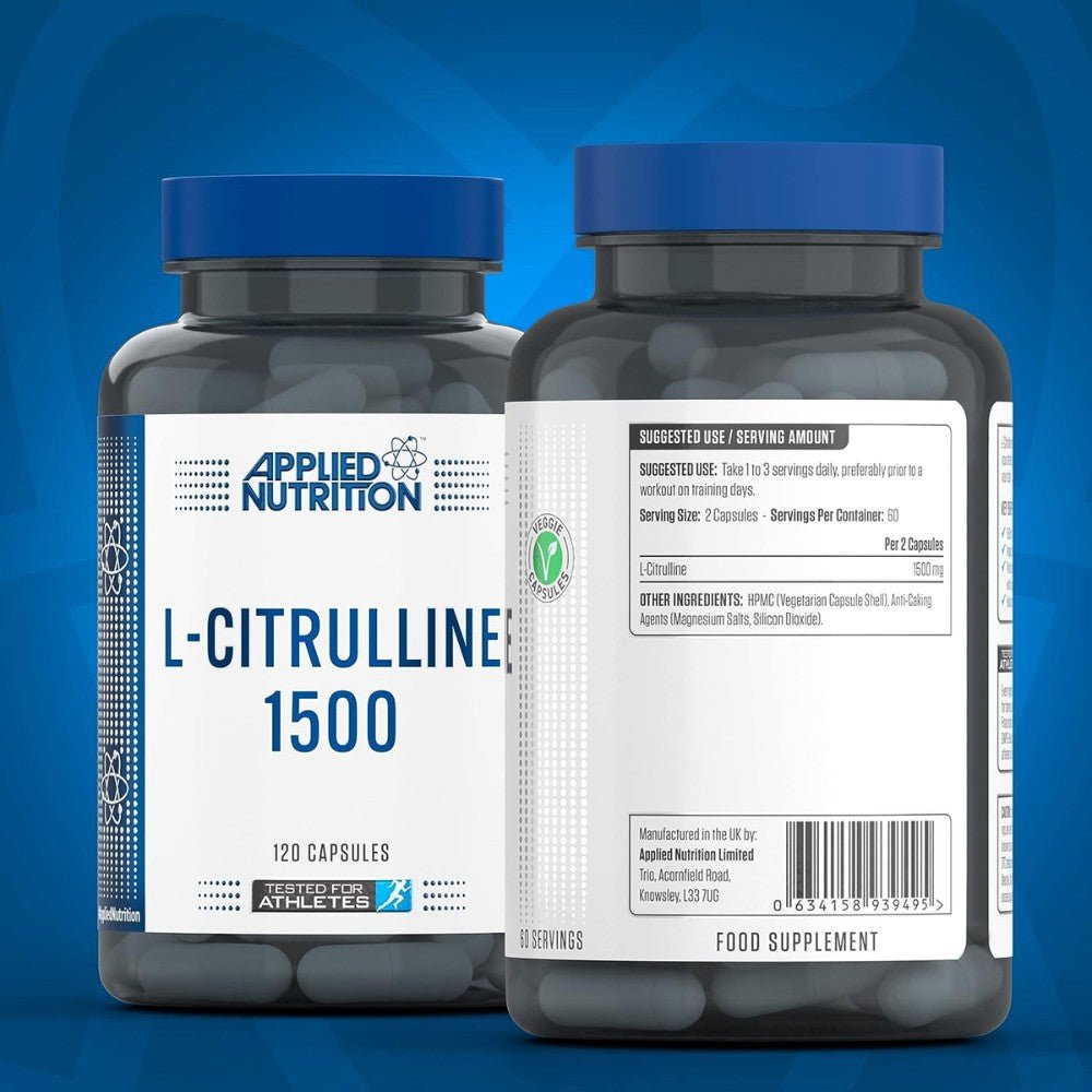 Applied L-Citrulline 1500 (HALAL) 120 veg cap 634158939495- The Supplement Warehouse Pte Ltd