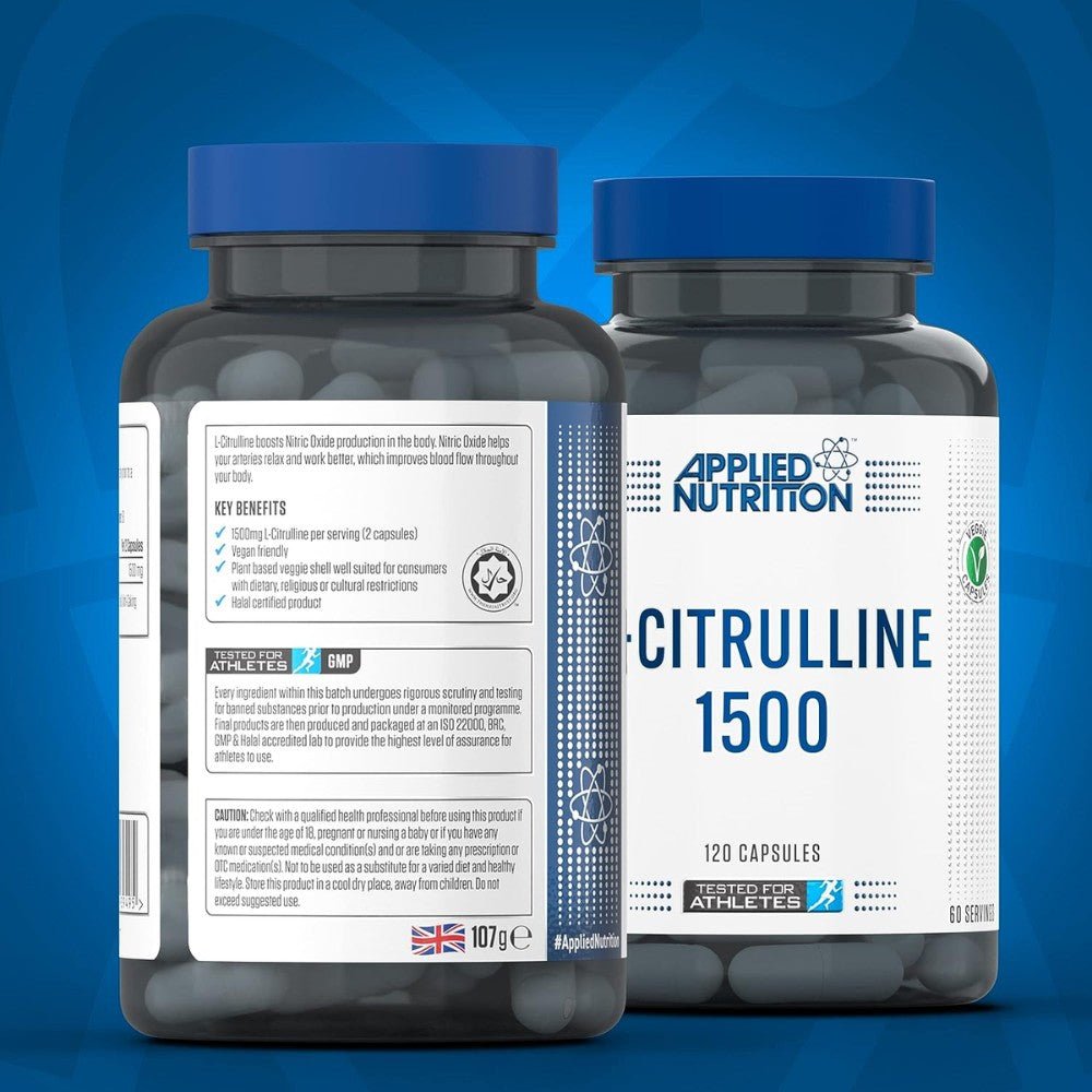 Applied L-Citrulline 1500 (HALAL) 120 veg cap 634158939495- The Supplement Warehouse Pte Ltd