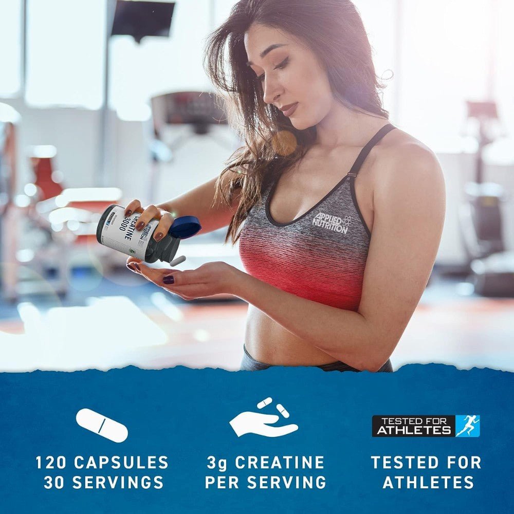 Applied Micronized Creatine 3000 (HALAL) 120 veg caps 634158499296- The Supplement Warehouse Pte Ltd