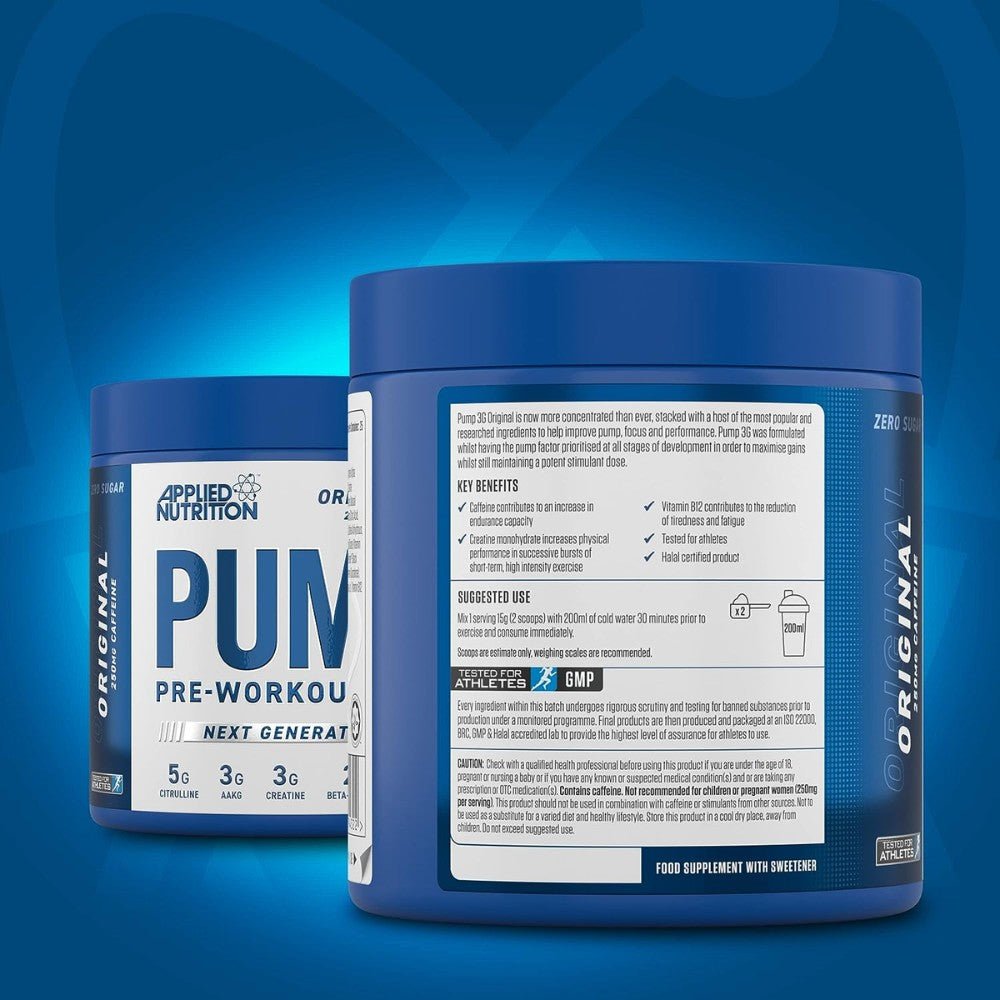 Applied Pump 3G Pre-Workout Original (HALAL) 375g 634158794322- The Supplement Warehouse Pte Ltd
