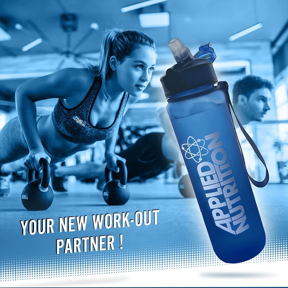 Applied Sports Water Bottle Blue 1000 ml 634158938573- The Supplement Warehouse Pte Ltd