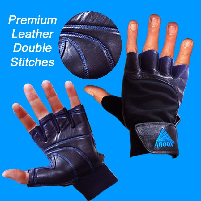 Aroox Premium Leather Gloves SP-71- The Supplement Warehouse Pte Ltd