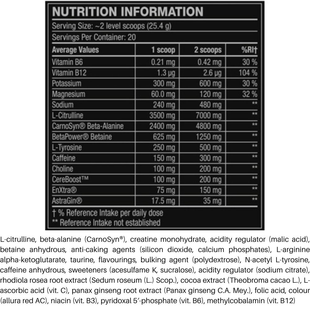Cellucor C4 Ultimate Performance 20 srv 5056569900492- The Supplement Warehouse Pte Ltd
