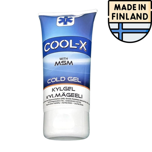 Cool-X Gel Tube - 150 ml x07/25 6430019200094- The Supplement Warehouse Pte Ltd