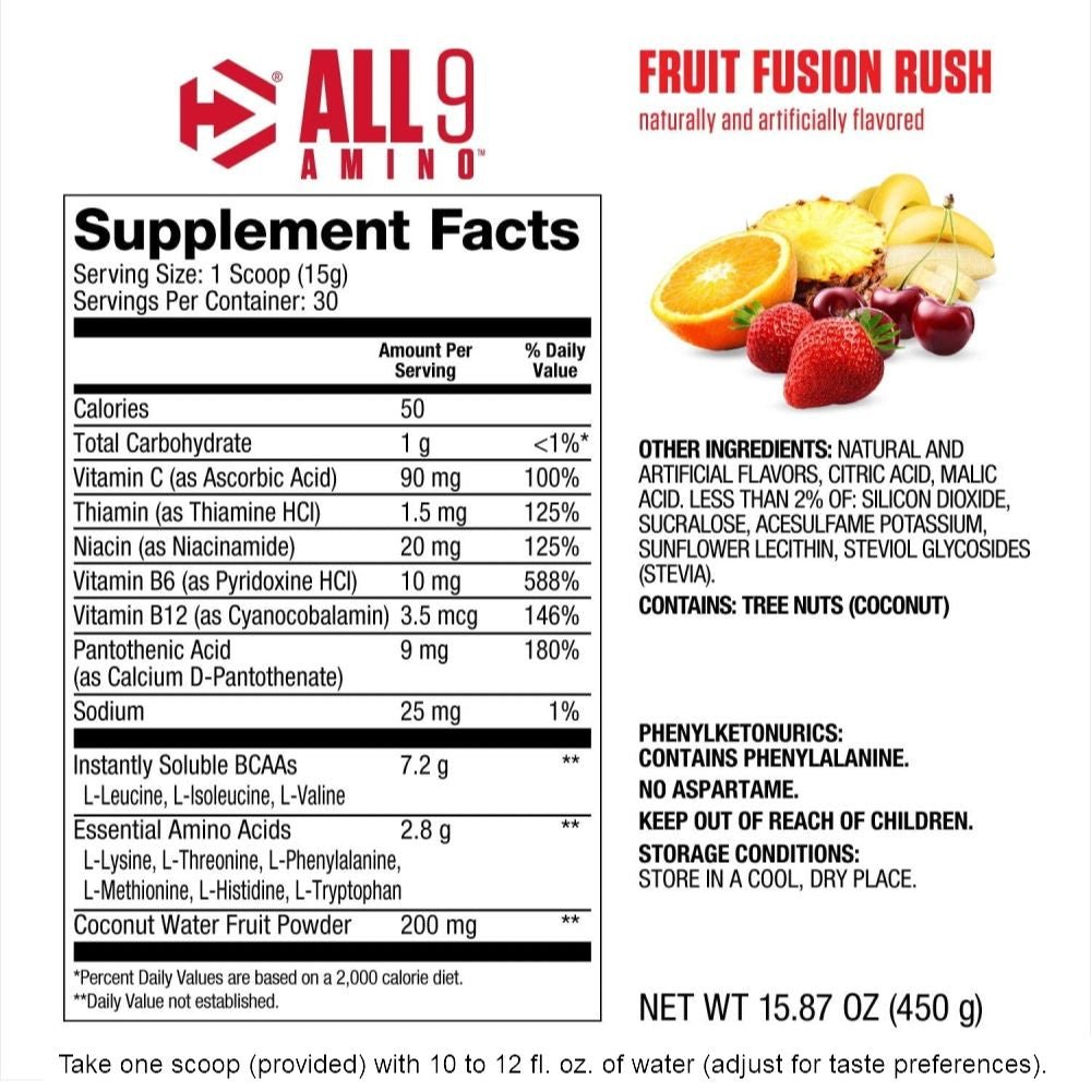 Dymatize All 9 Amino 30 servings 705016181001- The Supplement Warehouse Pte Ltd