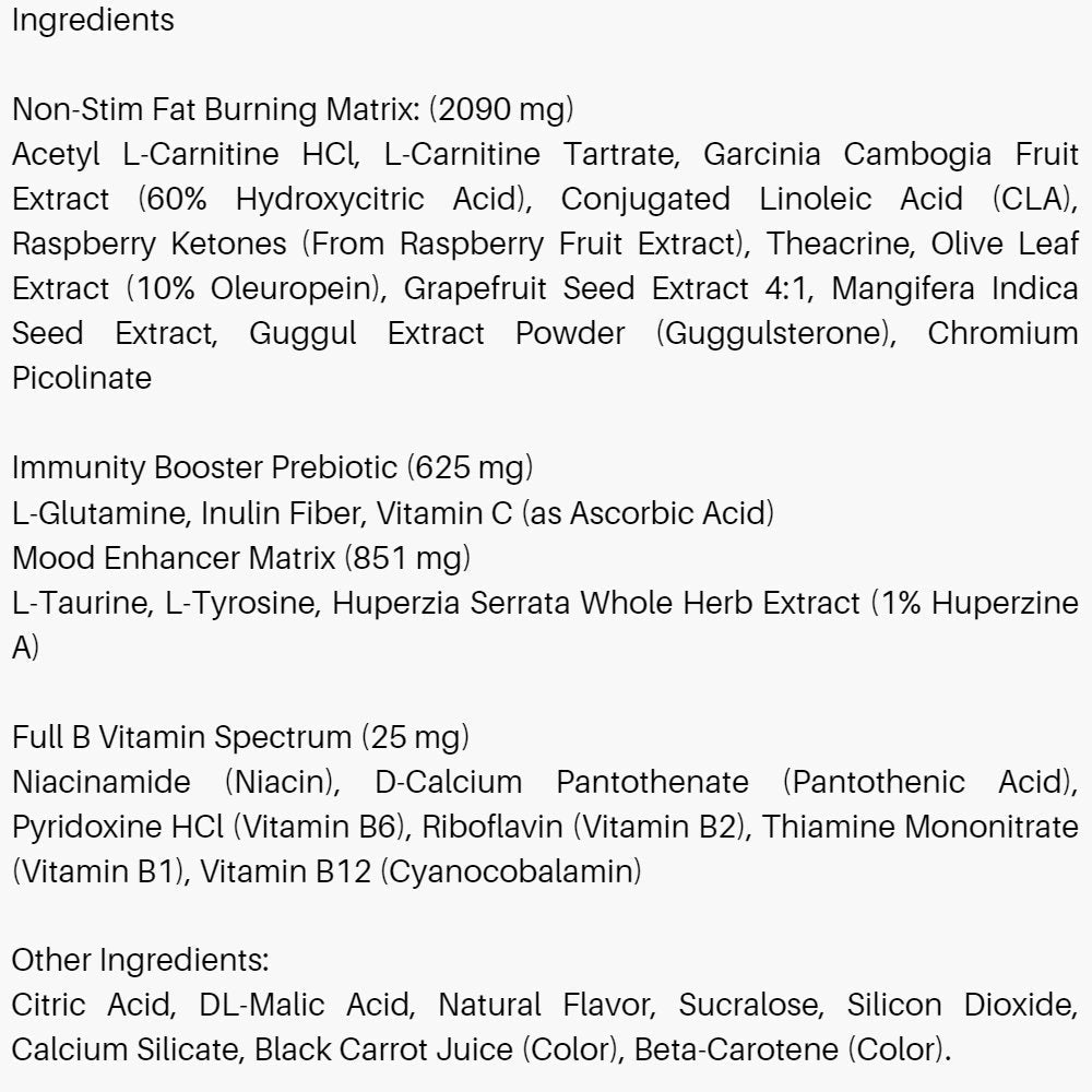 EHP Labs Oxyshred Non-Stim Fat Burner 60 servings 850006815739- The Supplement Warehouse Pte Ltd