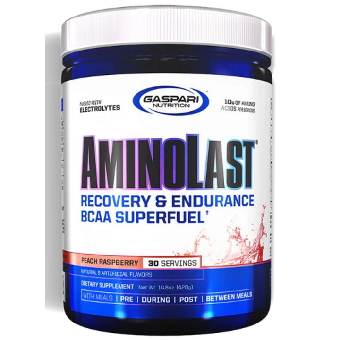 Gaspari Nutrition Aminolast BCAA 30 Servings 646511026841- The Supplement Warehouse Pte Ltd