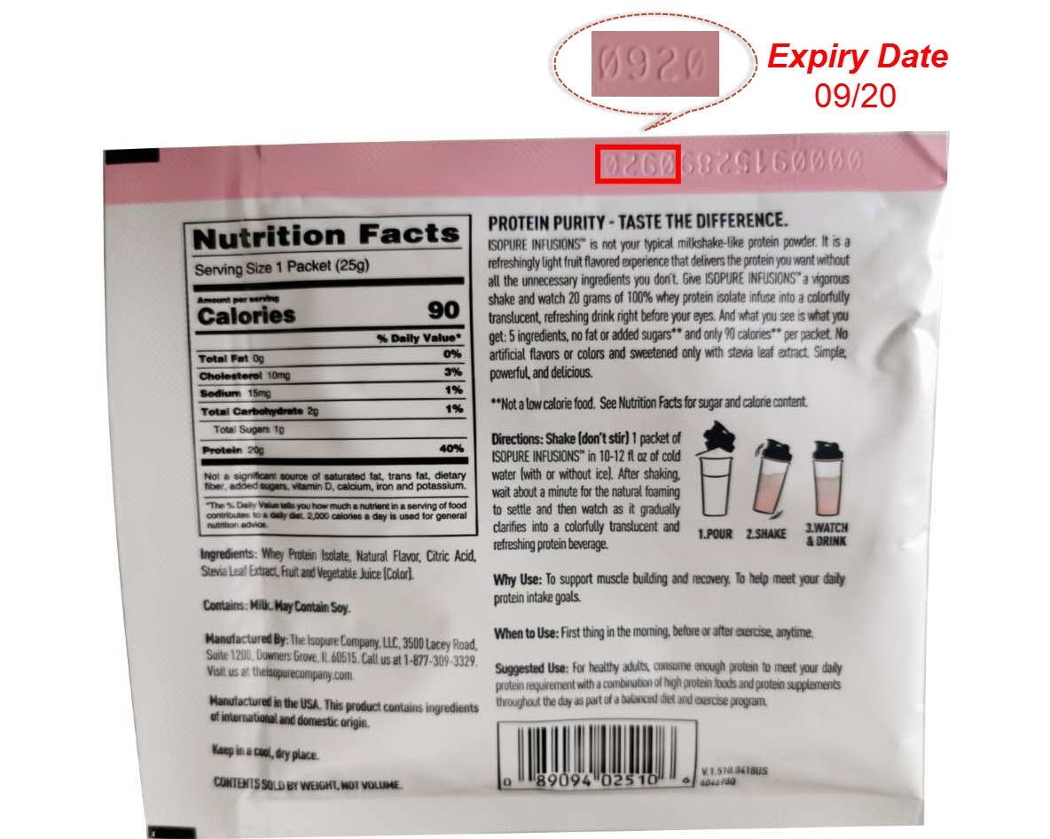 Isopure Infusions 25g 089094025106- The Supplement Warehouse Pte Ltd