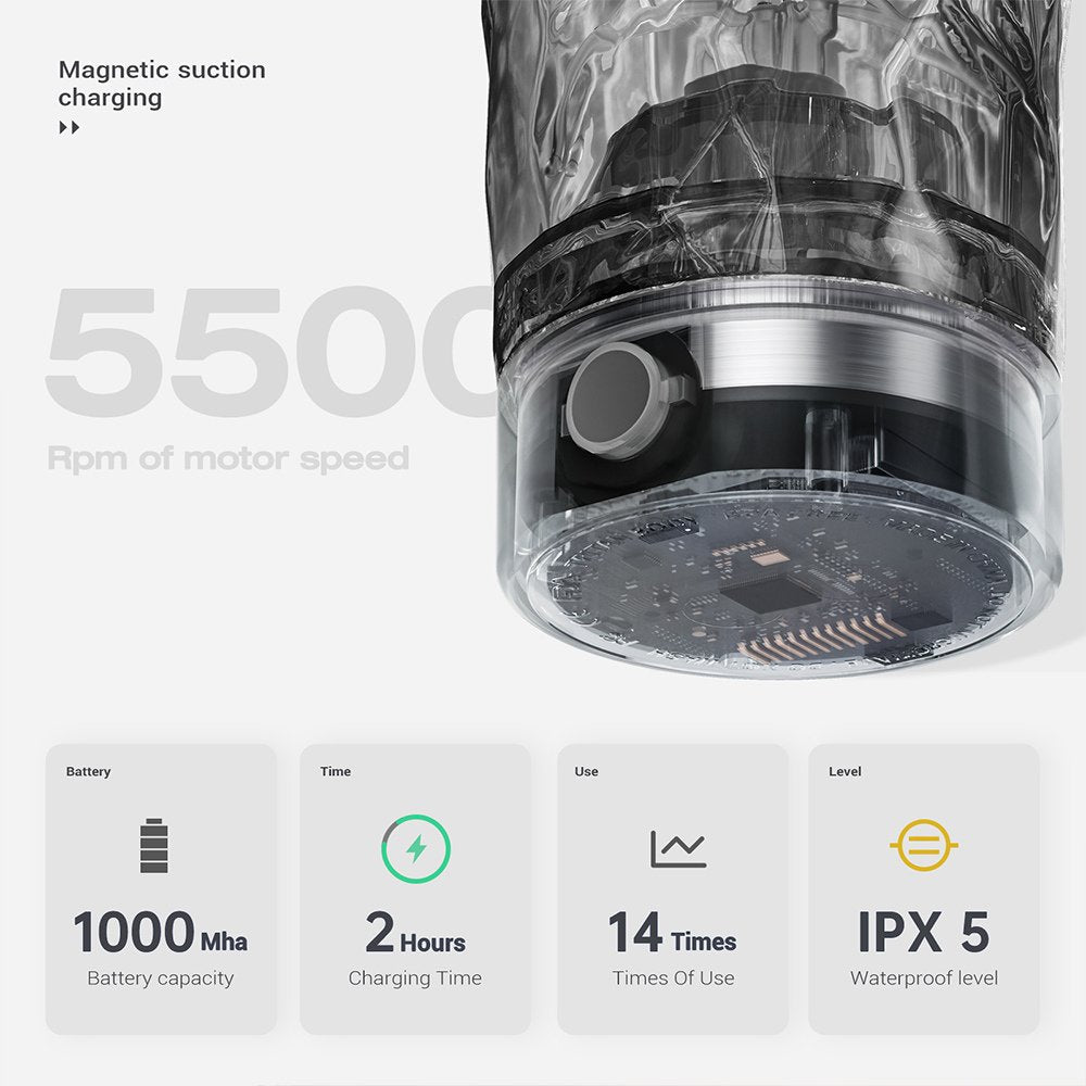 LHHW Electric Rechargeable Shaker 700 ml (3 months warranty) 6970755312151- The Supplement Warehouse Pte Ltd