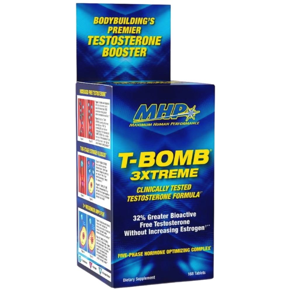 MHP Clinical Strength T-Bomb 3Xtreme 168 tablets 666222093741- The Supplement Warehouse Pte Ltd