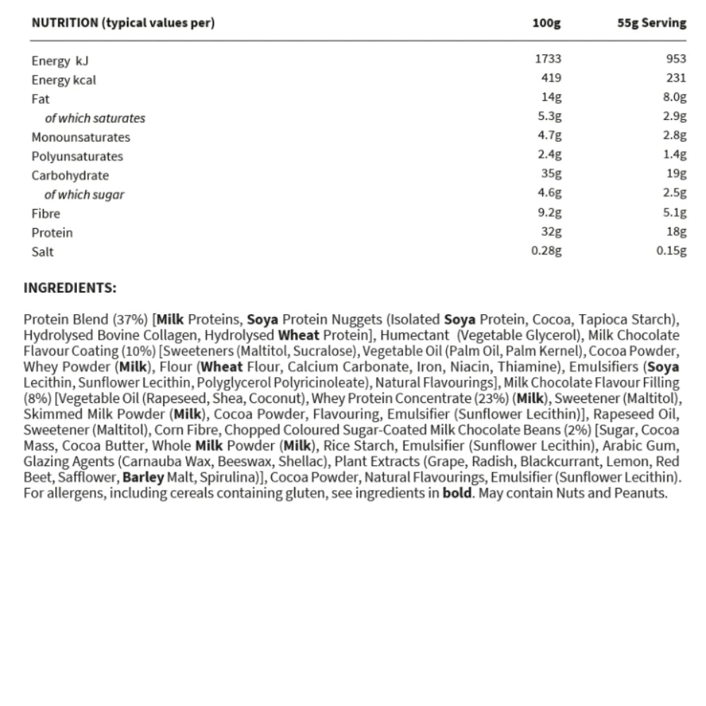 Mountain Joe Protein Bar 55g (HALAL) 5060602160460- The Supplement Warehouse Pte Ltd
