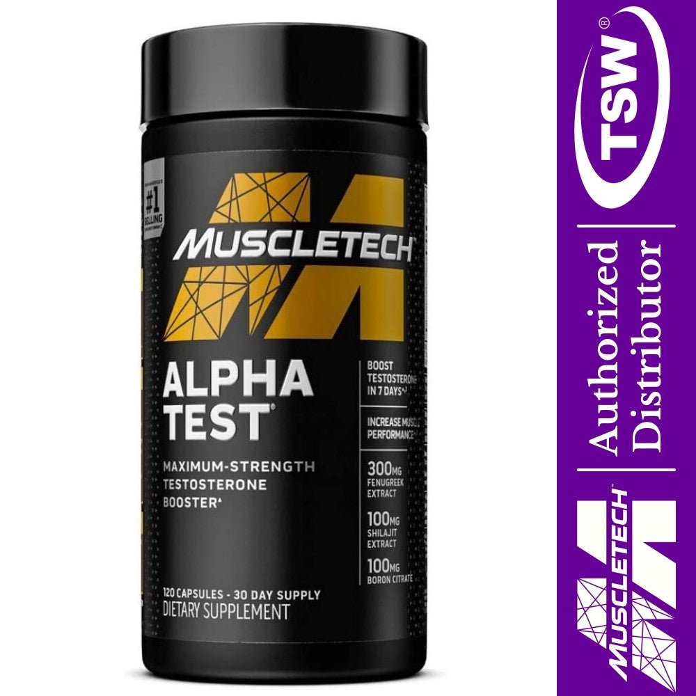 MuscleTech Alpha Test 120 caps 631656606768- The Supplement Warehouse Pte Ltd
