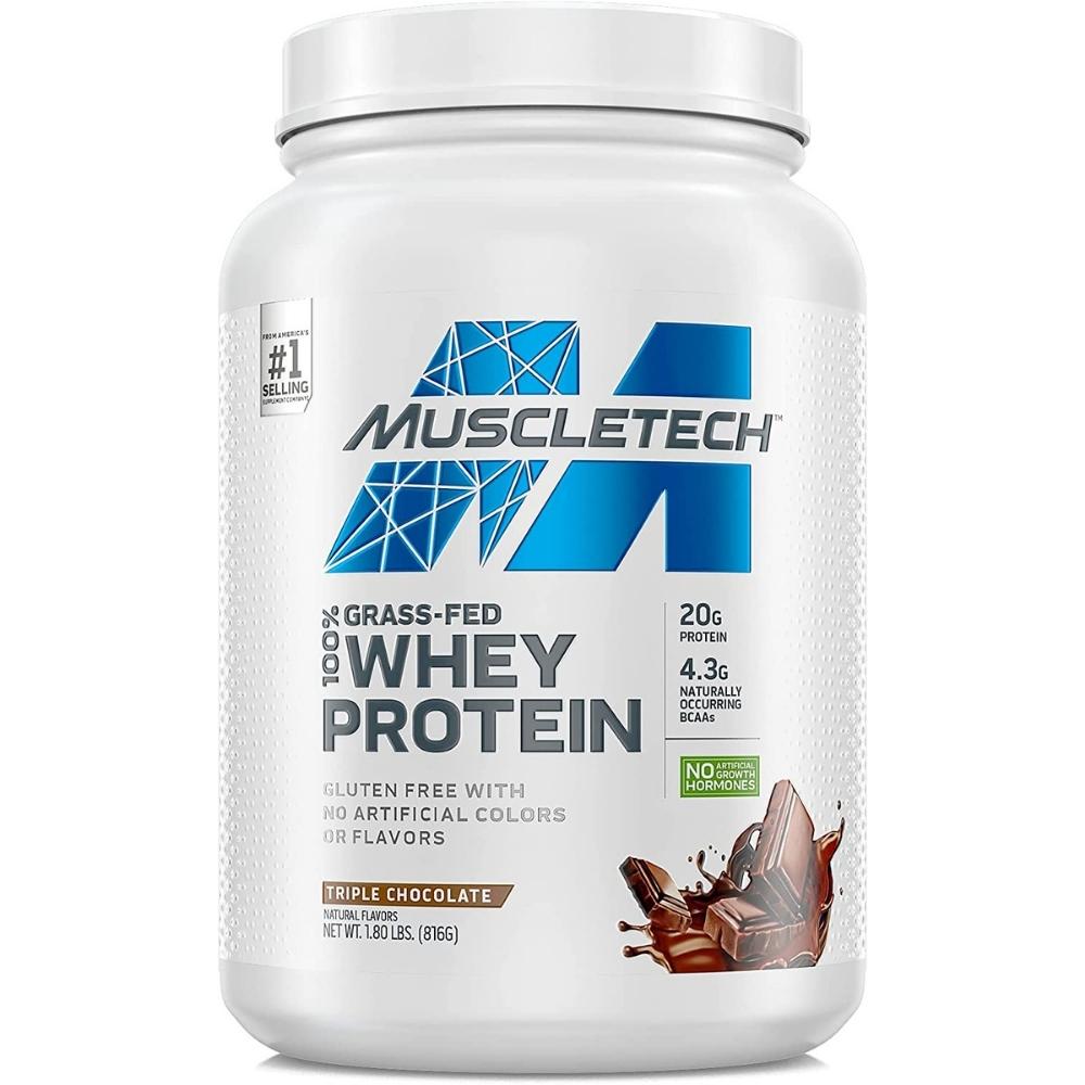 MuscleTech Grass Fed Whey Protein 1.8 lbs 23 srv 631656715965- The Supplement Warehouse Pte Ltd