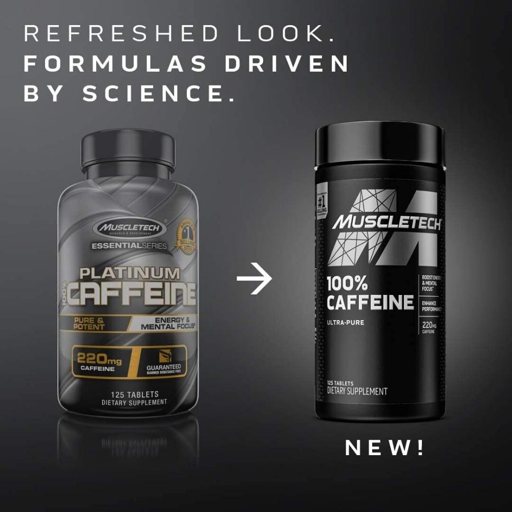 MuscleTech Platinum 100% Caffeine 125 tablets 631656609394- The Supplement Warehouse Pte Ltd