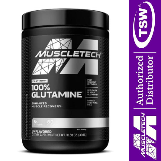 MuscleTech Platinum 100% Glutamine 631656705706- The Supplement Warehouse Pte Ltd