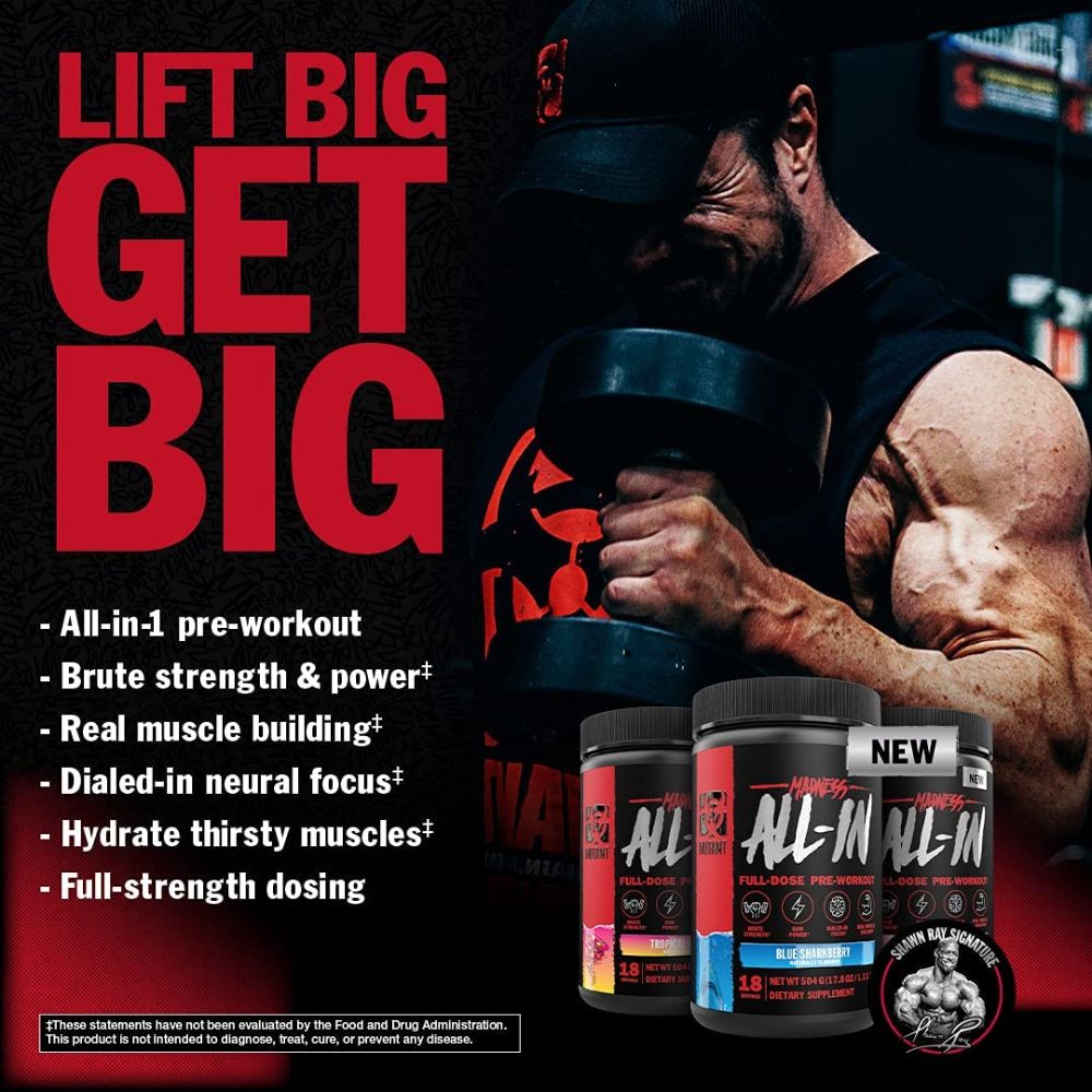Mutant Madness ALL-IN 18 Servings 811662028932- The Supplement Warehouse Pte Ltd