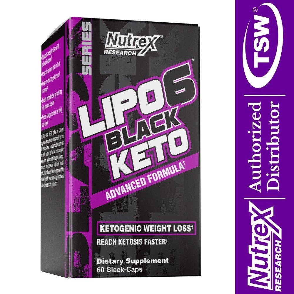 Nutrex Lipo6 Black Keto (9444) 60 veg cap 850026029444- The Supplement Warehouse Pte Ltd