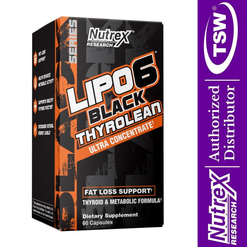 Nutrex Lipo6 Black Thyrolean (9123) 60 veg cap 850026029123- The Supplement Warehouse Pte Ltd