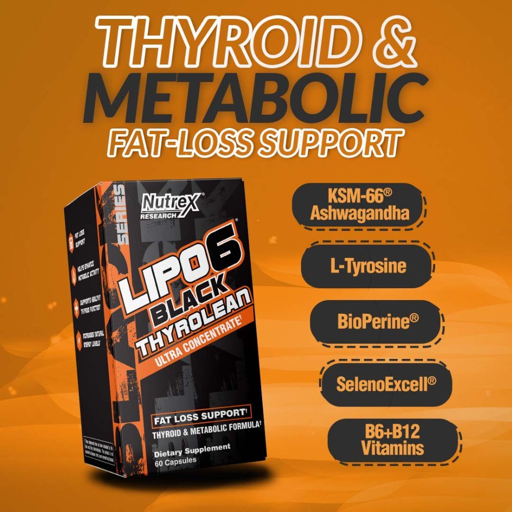 Nutrex Lipo6 Black Thyrolean (9123) 60 veg cap 850026029123- The Supplement Warehouse Pte Ltd