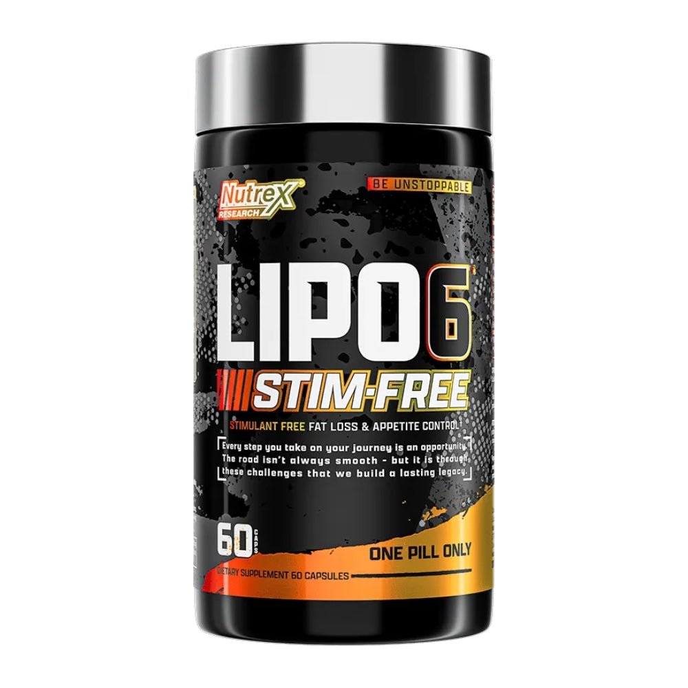 Nutrex Lipo6 Stim Free 60 veg cap x12/26 850046504754- The Supplement Warehouse Pte Ltd