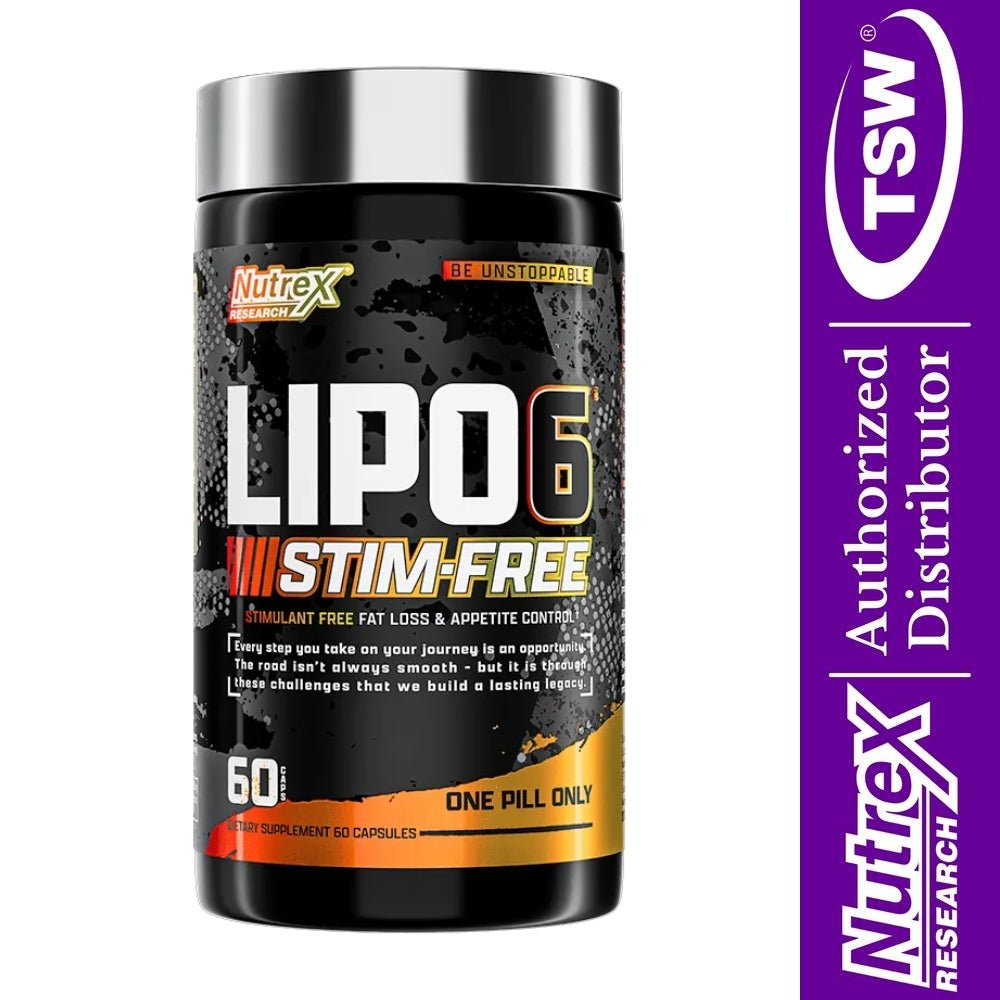 Nutrex Lipo6 Stim Free 60 veg cap x12/26 850046504754- The Supplement Warehouse Pte Ltd