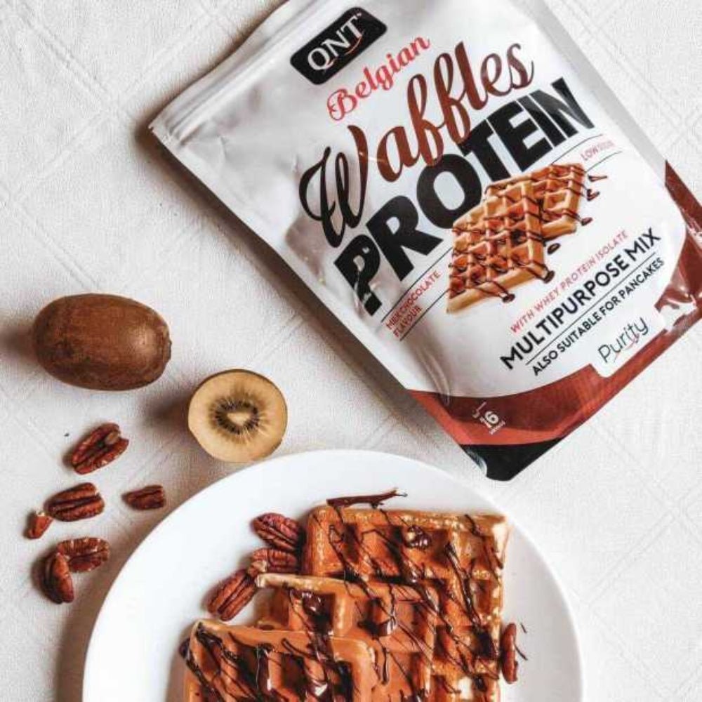 QNT Belgian Waffles Protein Multi Purpose Mix 30srv 480g 5425002408800- The Supplement Warehouse Pte Ltd