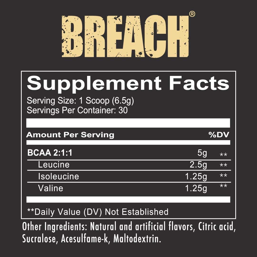 Redcon1 Breach (BCAAs) 30srv 850004759707- The Supplement Warehouse Pte Ltd