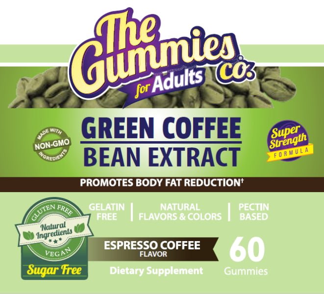 The Gummies Co Green Coffee Sugar Free 60 Gummies 639738166353- The Supplement Warehouse Pte Ltd