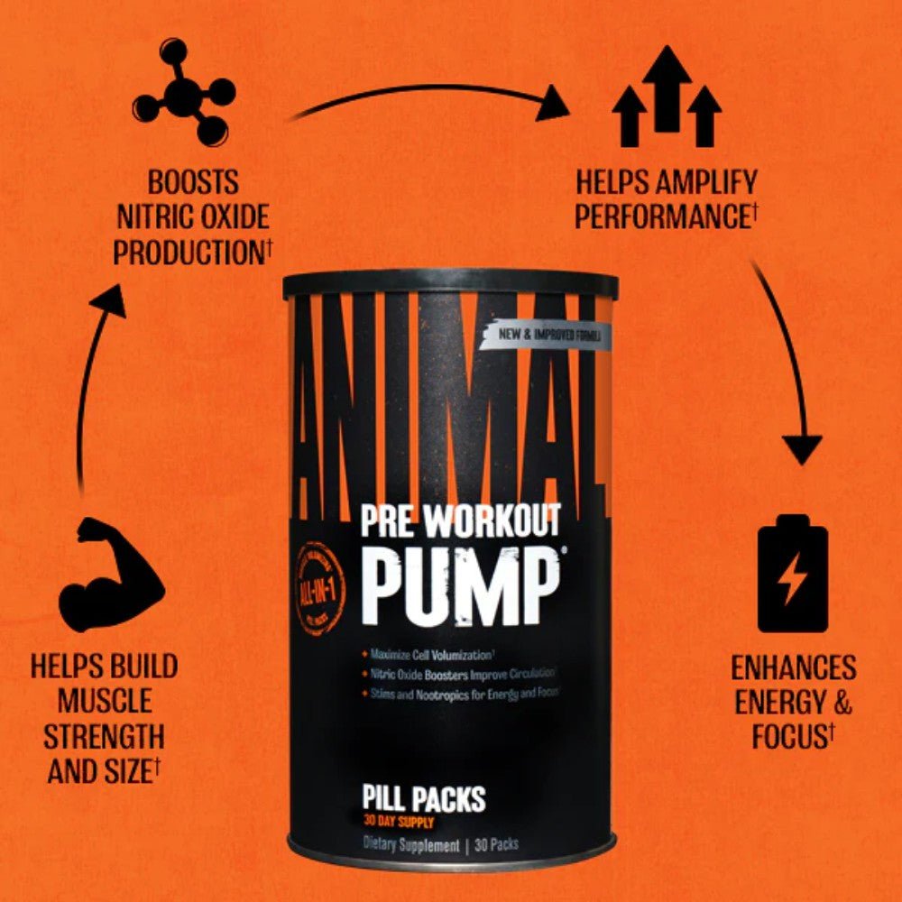 Universal Nutrition Animal Pump Pre Workout 30 pks 039442030542- The Supplement Warehouse Pte Ltd