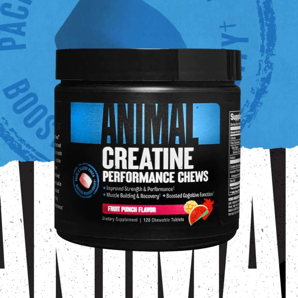 Universal Nutrition Creatine Chews 120 Chewable Tablets x11/25 039442033321- The Supplement Warehouse Pte Ltd