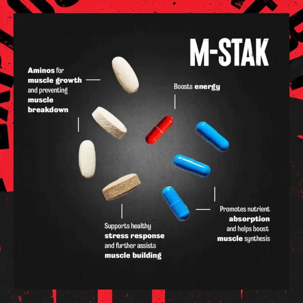 Universal Nutrition M-Stak (HALAL) 21 packs x02/25 039442030283- The Supplement Warehouse Pte Ltd