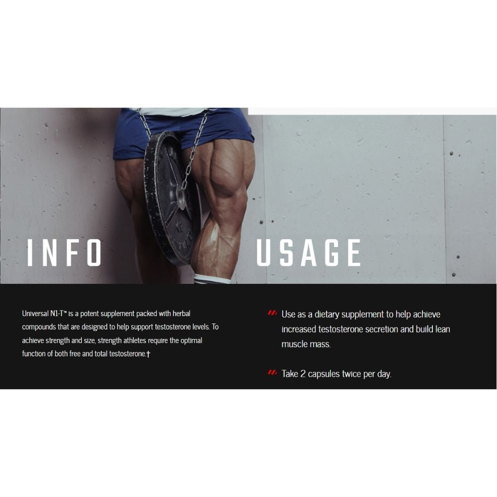 Universal Nutrition N1-T 90 capsules 039442048202- The Supplement Warehouse Pte Ltd
