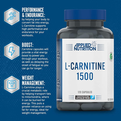Applied Nutrition L-Carnitine Tartrate 1500 120 veg caps