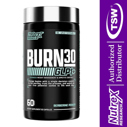 Nutrex Burn30 GLP1+ (weight management & appetite control) 60 veg cap