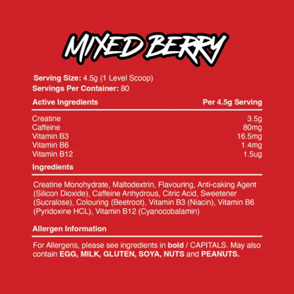 Warrior Creatine Plus Energy 80srv