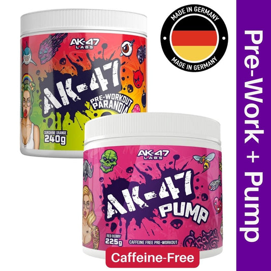 AK - 47 Pre - Workout and Caffeine Free Pump Bundle - The Supplement Warehouse Pte Ltd