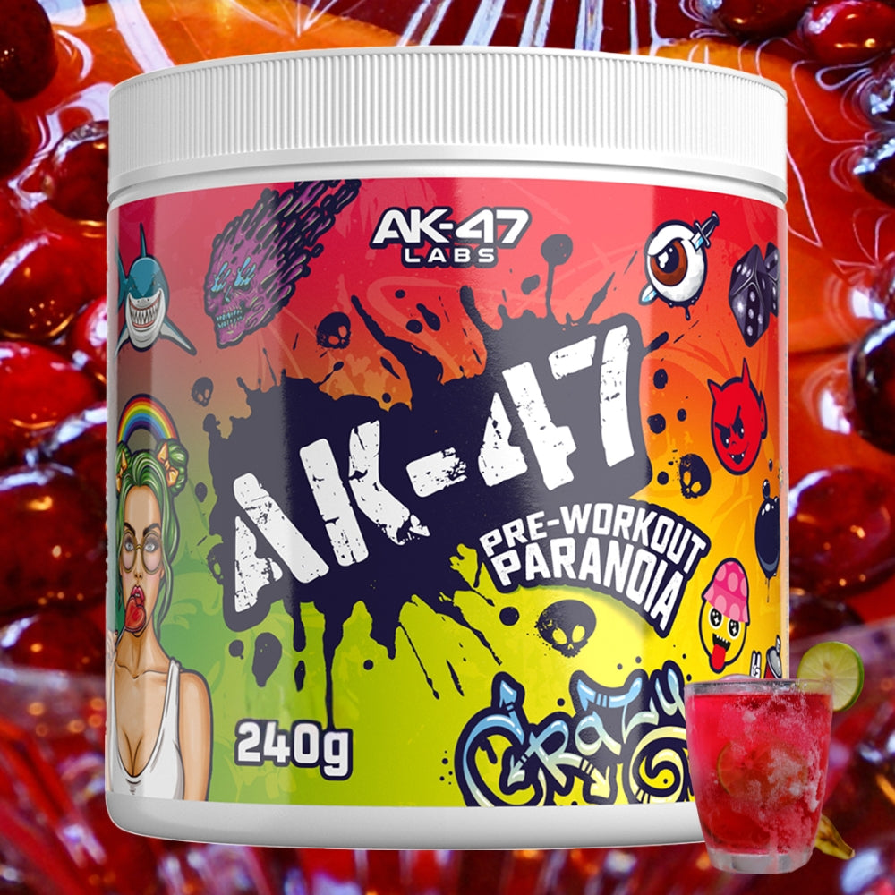 AK-47 Labs Pre-Workout 120 scoops (per scoop of 2g: 200mg caffeine, 1g beta alanine)